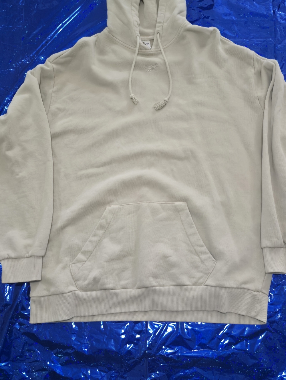 Rebook Cream Pullover Hoodie for Men